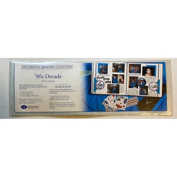 Creative Memories 80s DECADE Stickers BRAND NEW -1980s - Picture 1 of 5